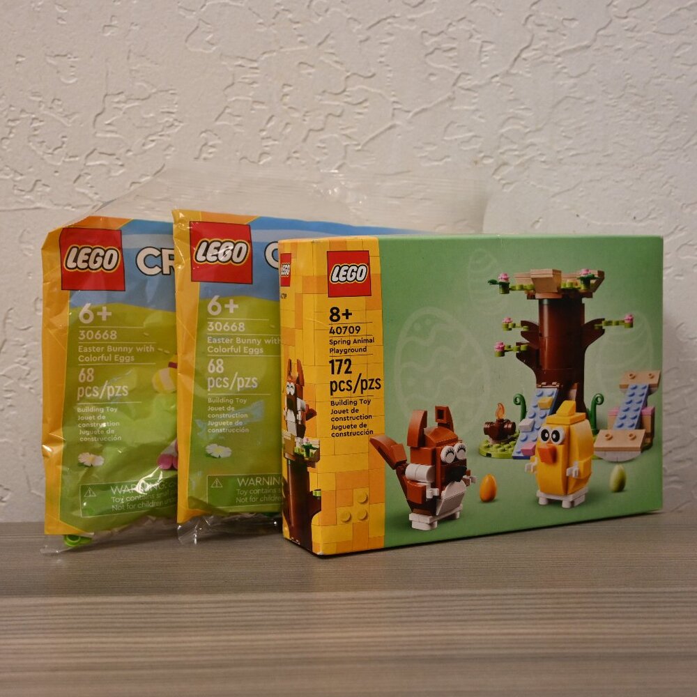 Lego Spring Animal Playgruond (40709) & Easter Bunny with Colorful eggs (30668)